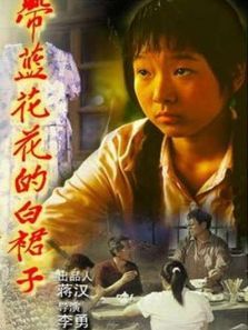 带蓝花花的白裙子